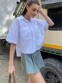 Рубашка Trend Alacati Stili модель ALC-X9991/Beyaz Фото