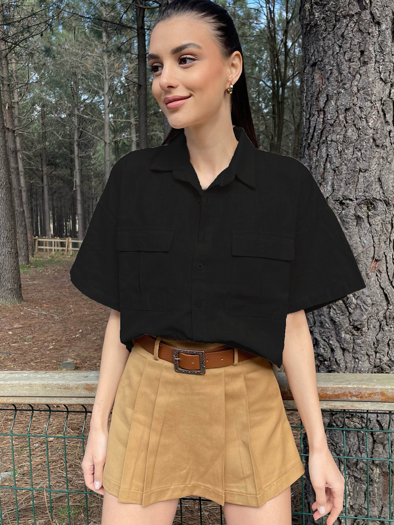 Рубашка Trend Alacati Stili модель ALC-X9991/Siyah Фото