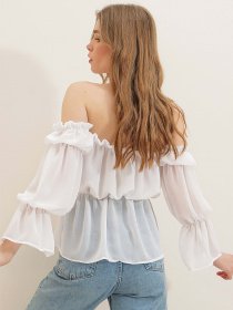 Блуза Trend Alacati Stili модель ALC-X7824/Beyaz Фото