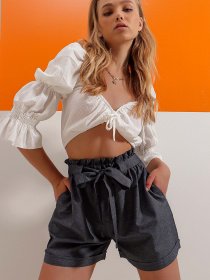 Повсякденні шорти Trend Alacati Stili модель ALC-X8450/Gece Mavi Фото