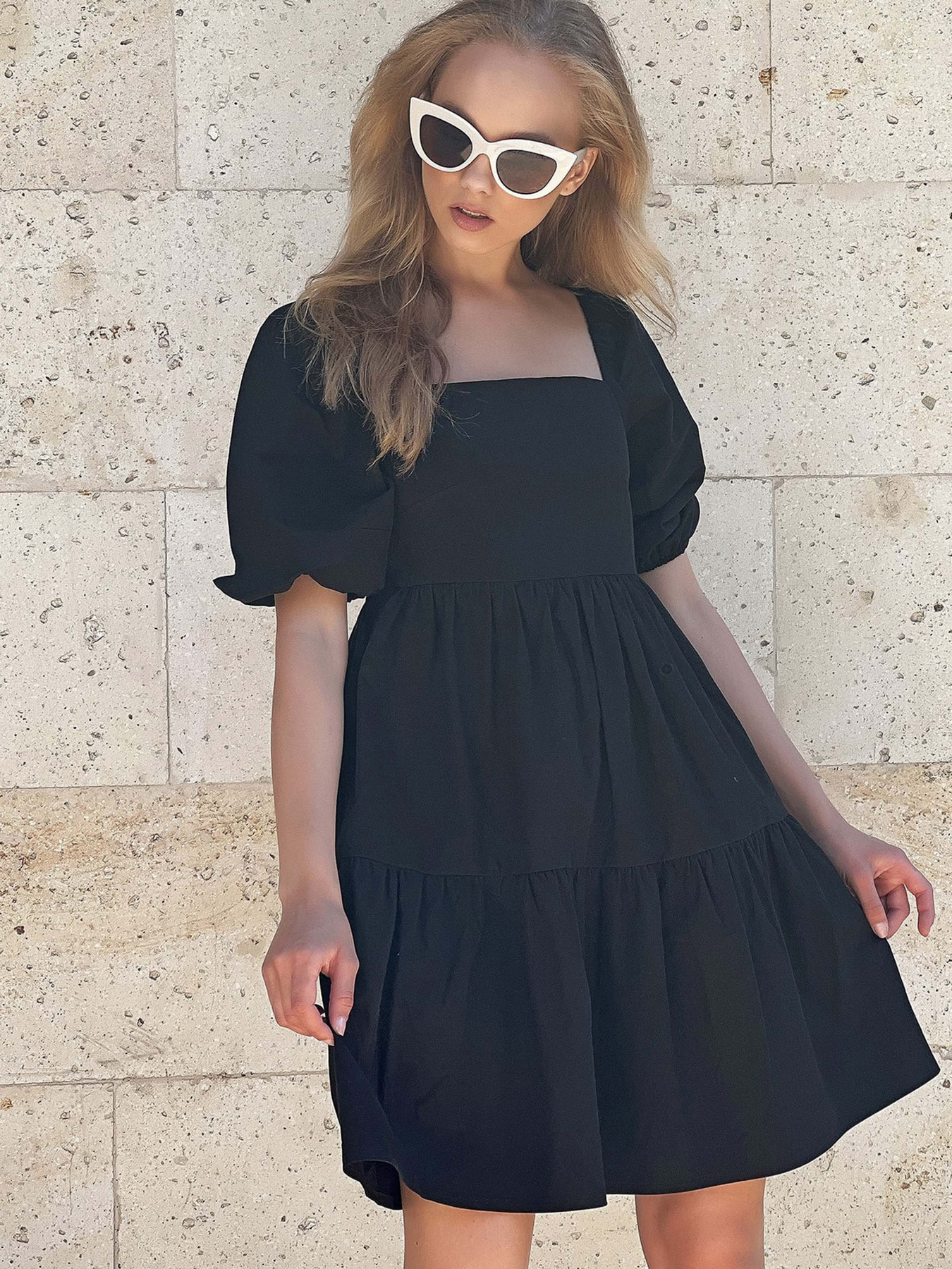 Платье мини Trend Alacati Stili модель ALC-X8547/Siyah Фото