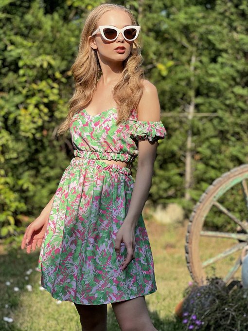 Сукня міні Trend Alacati Stili Модель ALC-X8879/Yesil Фото