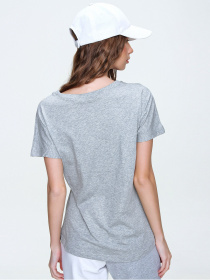 Футболка Trend Alacati Stili модель ALC-1045-AGRAY MELANGE Фото