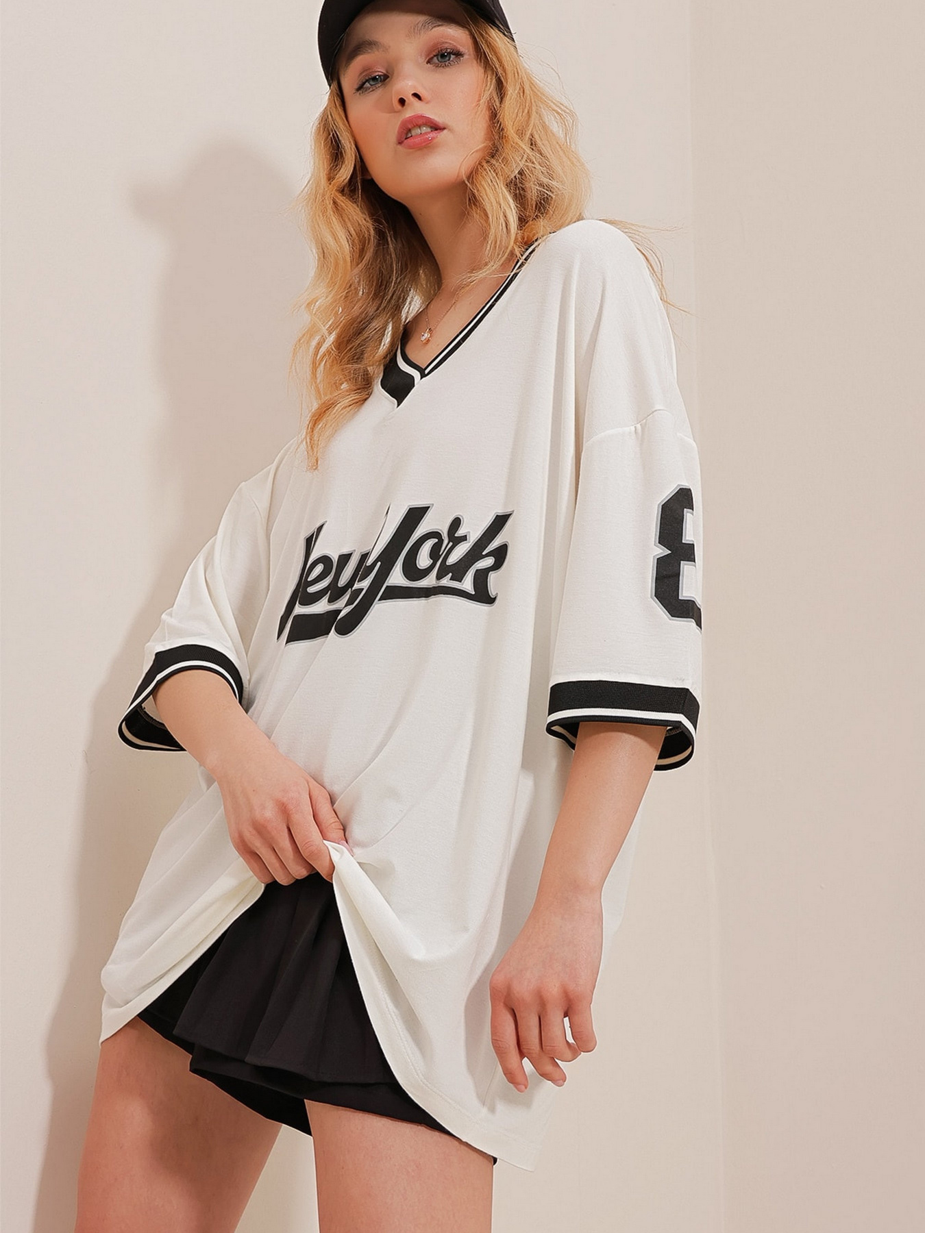 Футболка Trend Alacati Stili модель ALC-786-001BEYAZ Фото