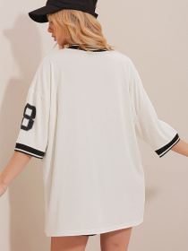 Футболка Trend Alacati Stili модель ALC-786-001BEYAZ Фото