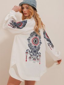 Рубашка Trend Alacati Stili модель ALC-X10026BEYAZ Фото