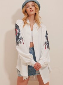 Рубашка повседневная Trend Alacati Stili модель ALC-X10026BEYAZ Рубашка повседневная Trend Alacati Stili модель ALC-X10026BEYAZ Фото