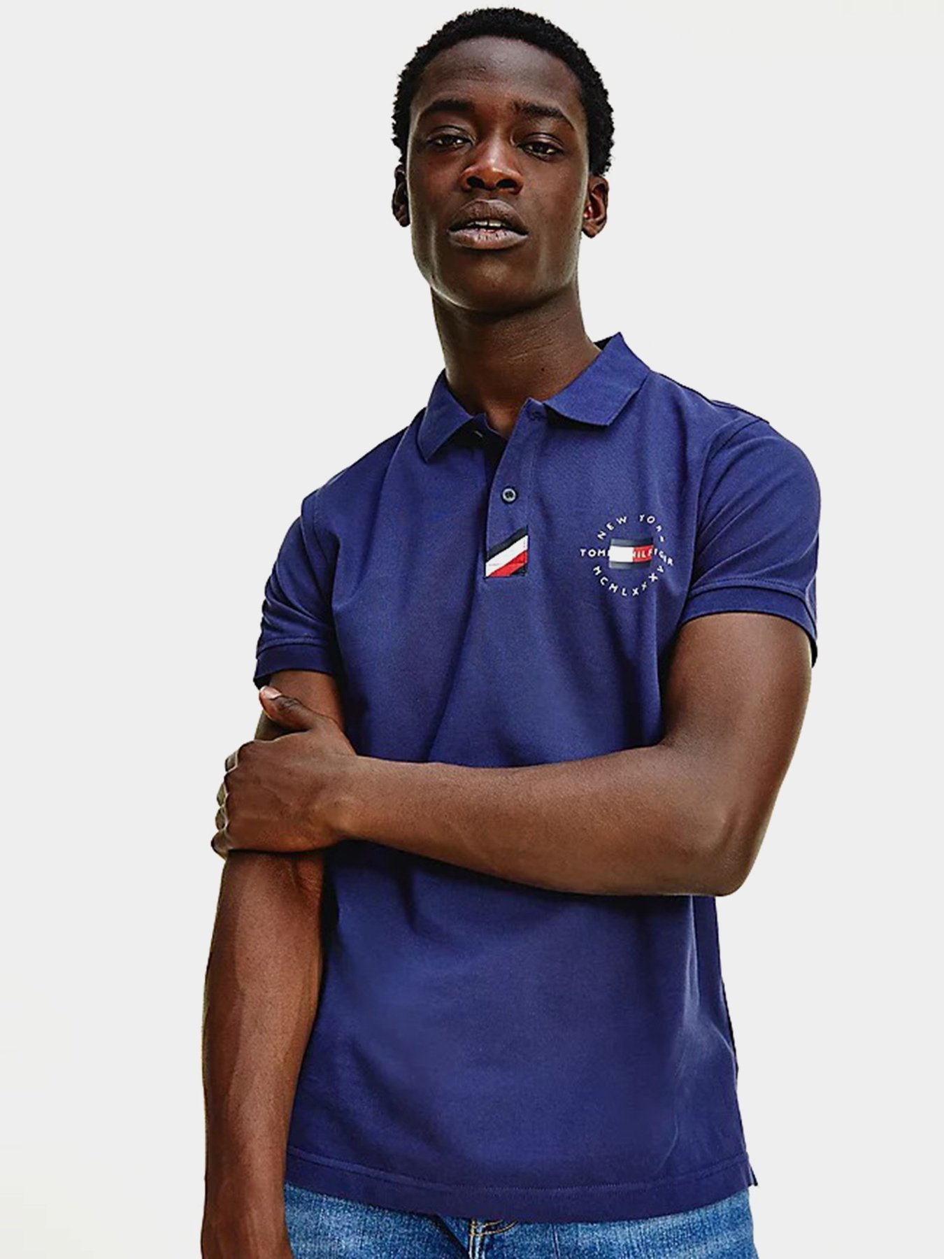 Поло Tommy Hilfiger Placket модель MW0MW17788-DY4 Фото