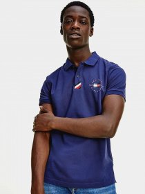 Поло Tommy Hilfiger Placket модель MW0MW17788-DY4 Поло Tommy Hilfiger Placket модель MW0MW17788-DY4 Фото