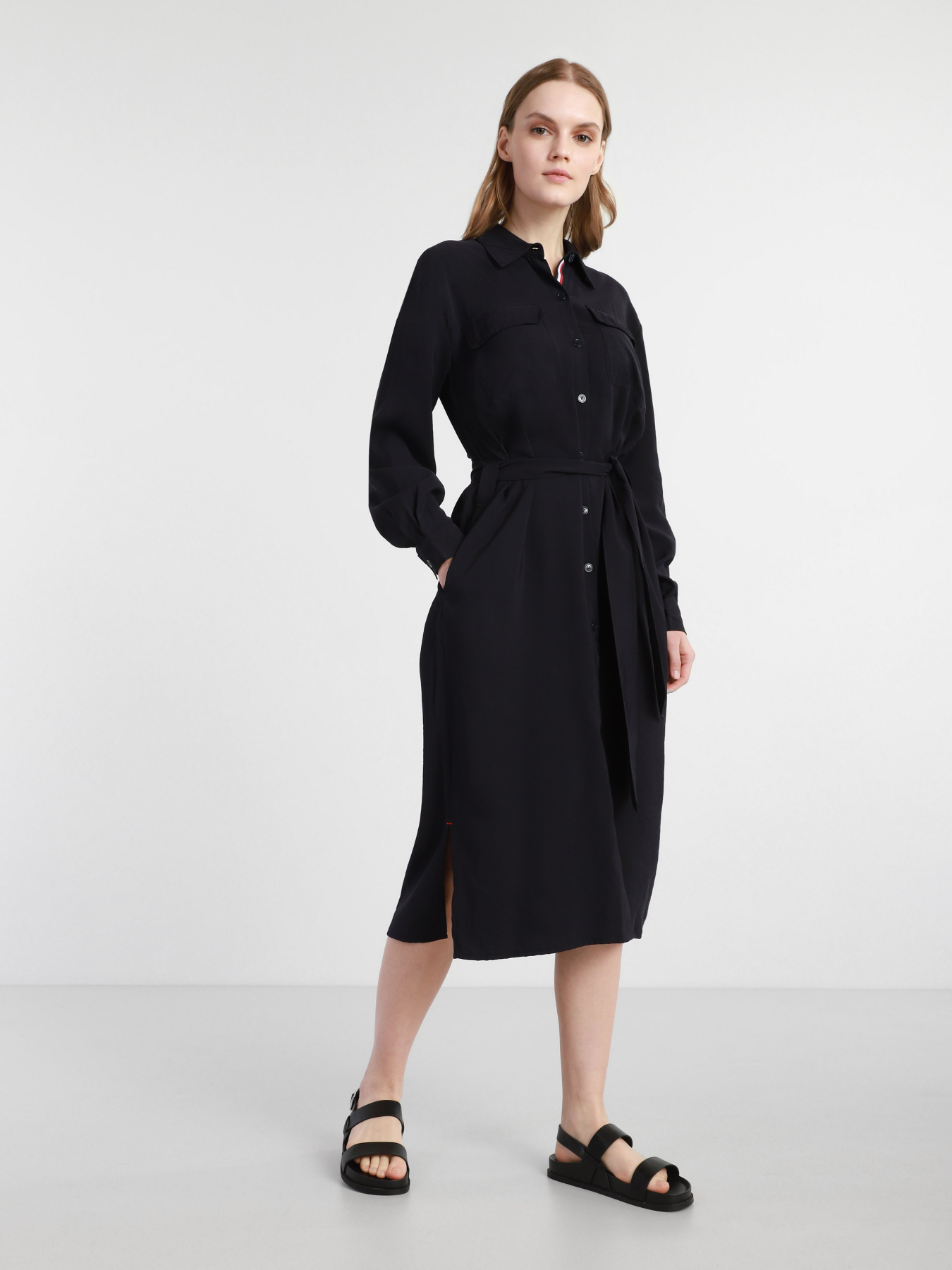 Платье миди Tommy Hilfiger модель WW0WW30342-DW5 Фото