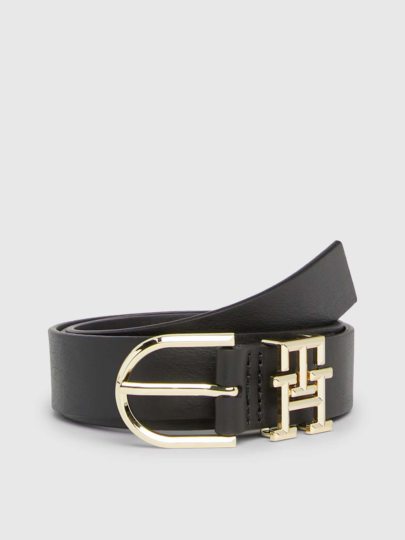 Ремень Tommy Hilfiger LUXE LEATHER MONOGRAM KEEPER модель AW0AW14943-BDS Фото