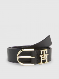 Ремень Tommy Hilfiger LUXE LEATHER MONOGRAM KEEPER модель AW0AW14943-BDS Фото