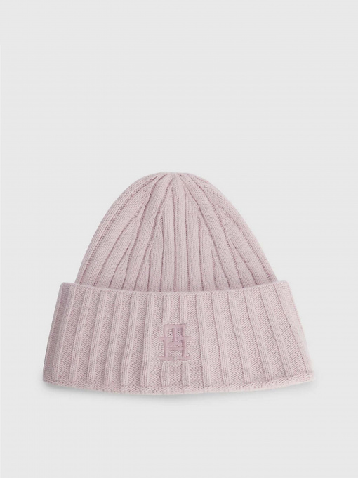 Шапка Tommy Hilfiger ICONIC MONOGRAM EMBROIDERY BEANIE модель AW0AW15153-TH2 Фото