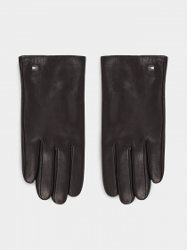 Варежки Tommy Hilfiger Essential Flag Leather Gloves модель AM0AM11482-BDS Фото