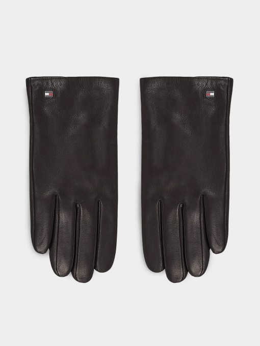Варежки Tommy Hilfiger Essential Flag Leather Gloves модель AM0AM11482-BDS Фото
