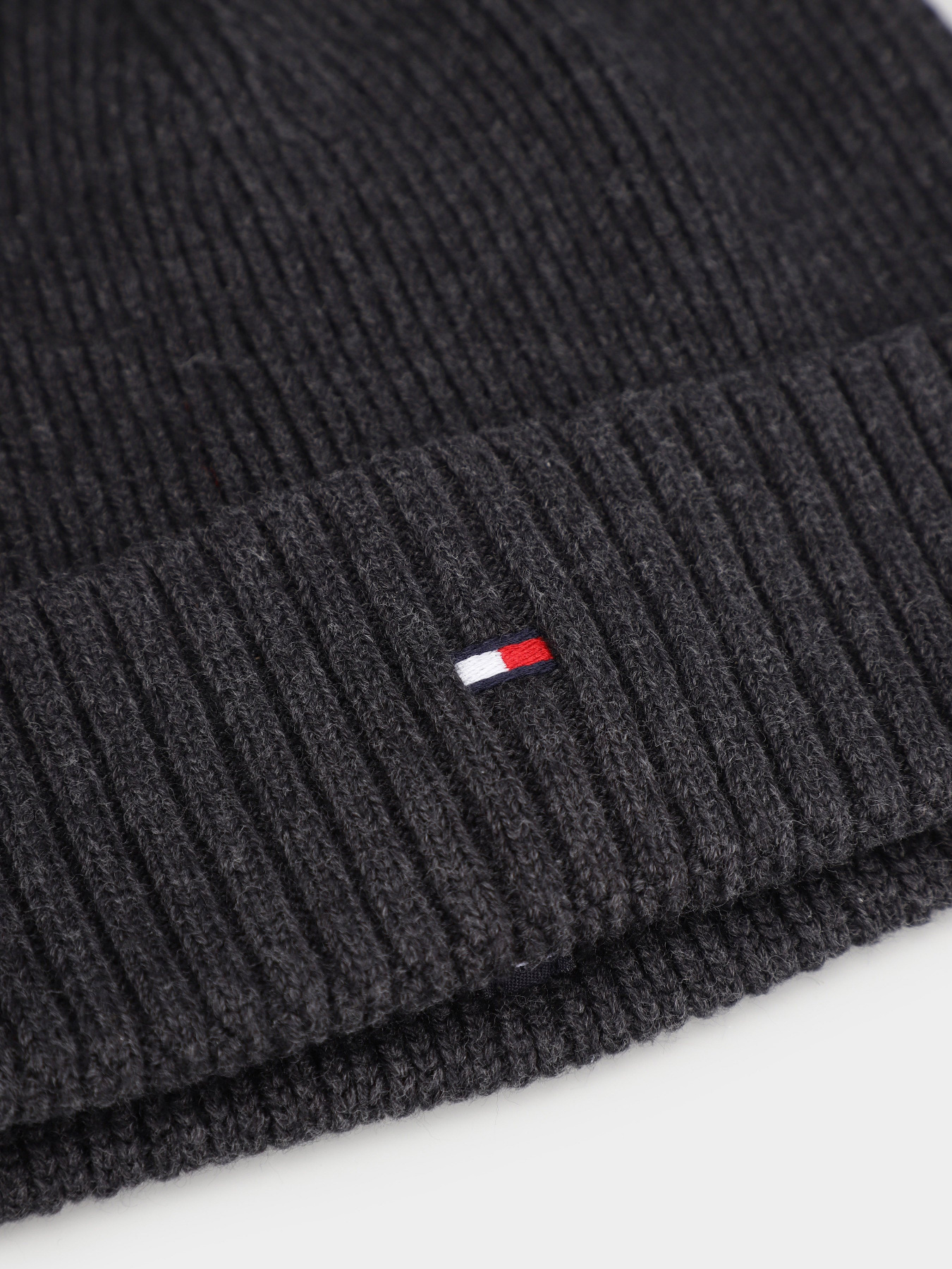 Шапка Tommy Hilfiger Essential Flag Beanie модель AM0AM10337-PA7 Фото