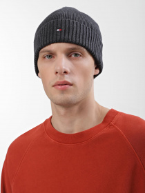 Шапка Tommy Hilfiger Essential Flag Beanie модель AM0AM10337-PA7 Фото