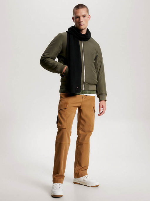 Шарф Tommy Hilfiger ESSENTIAL RIB-KNIT FLAG EMBROIDERY модель AM0AM11480-BDS Фото