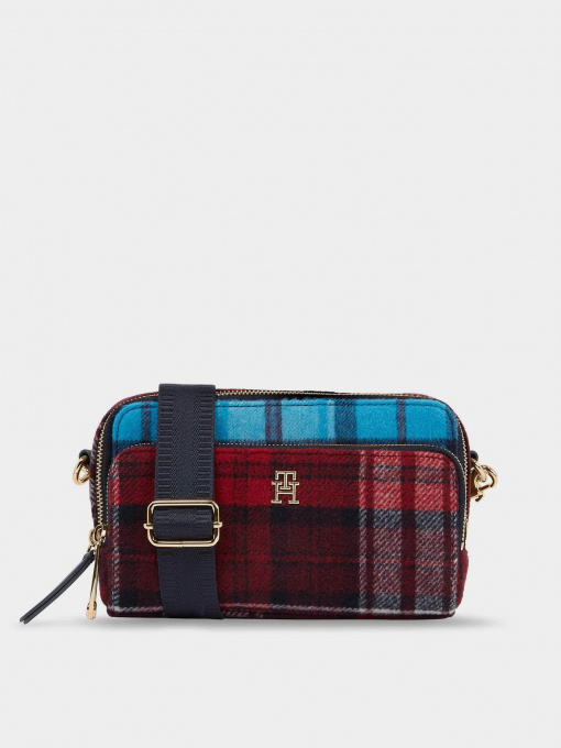 Крос-боді Tommy Hilfiger Iconic Tommy Camera Bag Check C модель AW0AW15206-0G0 Фото
