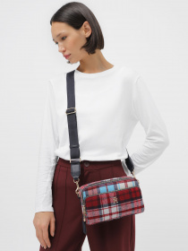 Кросс-боди Tommy Hilfiger Iconic Tommy Camera Bag Check C модель AW0AW15206-0G0 Фото