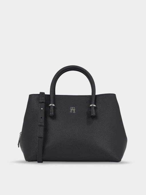 Сумка Tommy Hilfiger Th Emblem Satchel модель AW0AW15224-BDS Фото