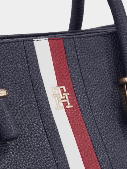 Сумка Tommy Hilfiger Th Emblem Satchel Corp модель AW0AW15286-DW6 — фото 3 - INTERTOP