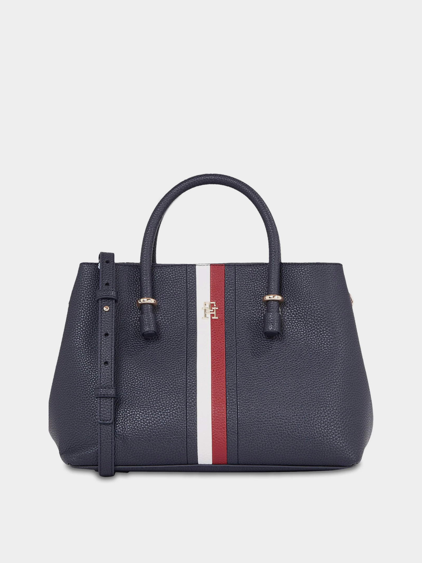 Сумка Tommy Hilfiger Th Emblem Satchel Corp модель AW0AW15286-DW6 Фото