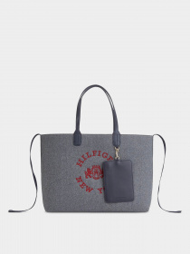 Сумка Tommy Hilfiger Iconic Tommy Tote Wool Logo модель AW0AW15576-PSE Фото