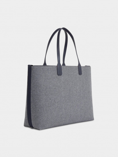 Сумка Tommy Hilfiger Iconic Tommy Tote Wool Logo модель AW0AW15576-PSE — фото - INTERTOP