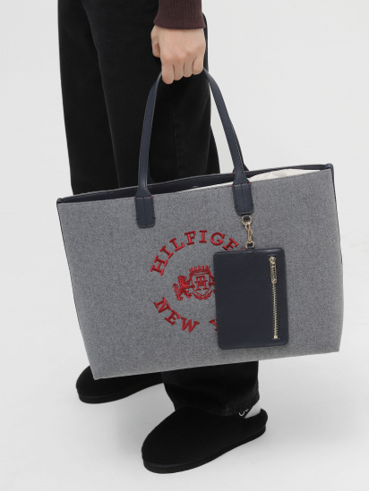Сумка Tommy Hilfiger Iconic Tommy Tote Wool Logo модель AW0AW15576-PSE — фото 4 - INTERTOP