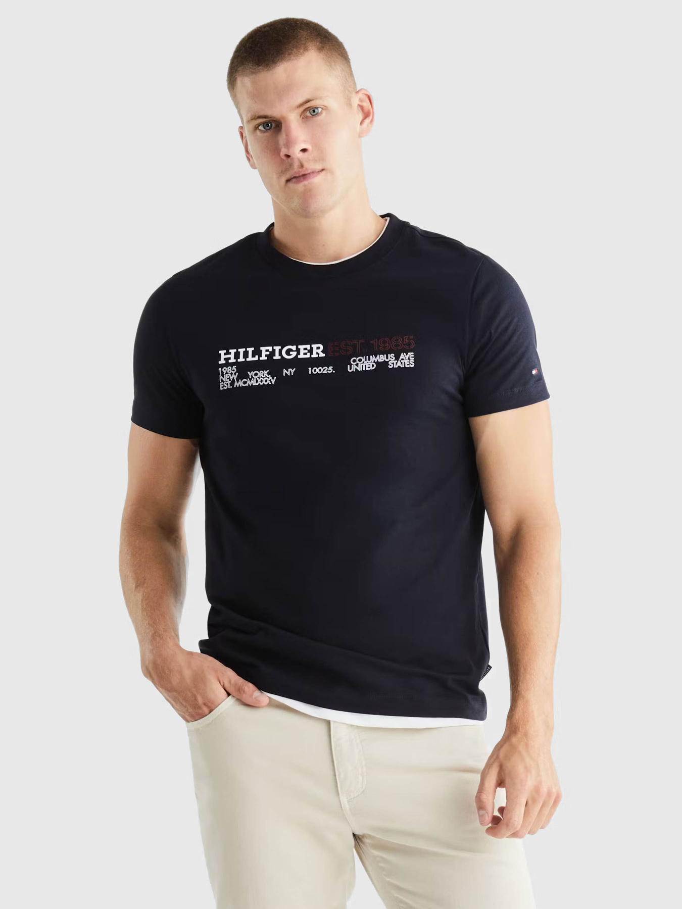Футболка Tommy Hilfiger модель MW0MW34435-DW5 Футболка Tommy Hilfiger модель MW0MW34435-DW5 Фото