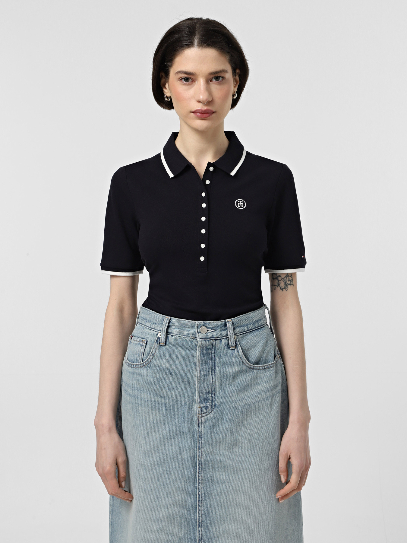 Поло Tommy Hilfiger модель WW0WW41288-DW5 Фото