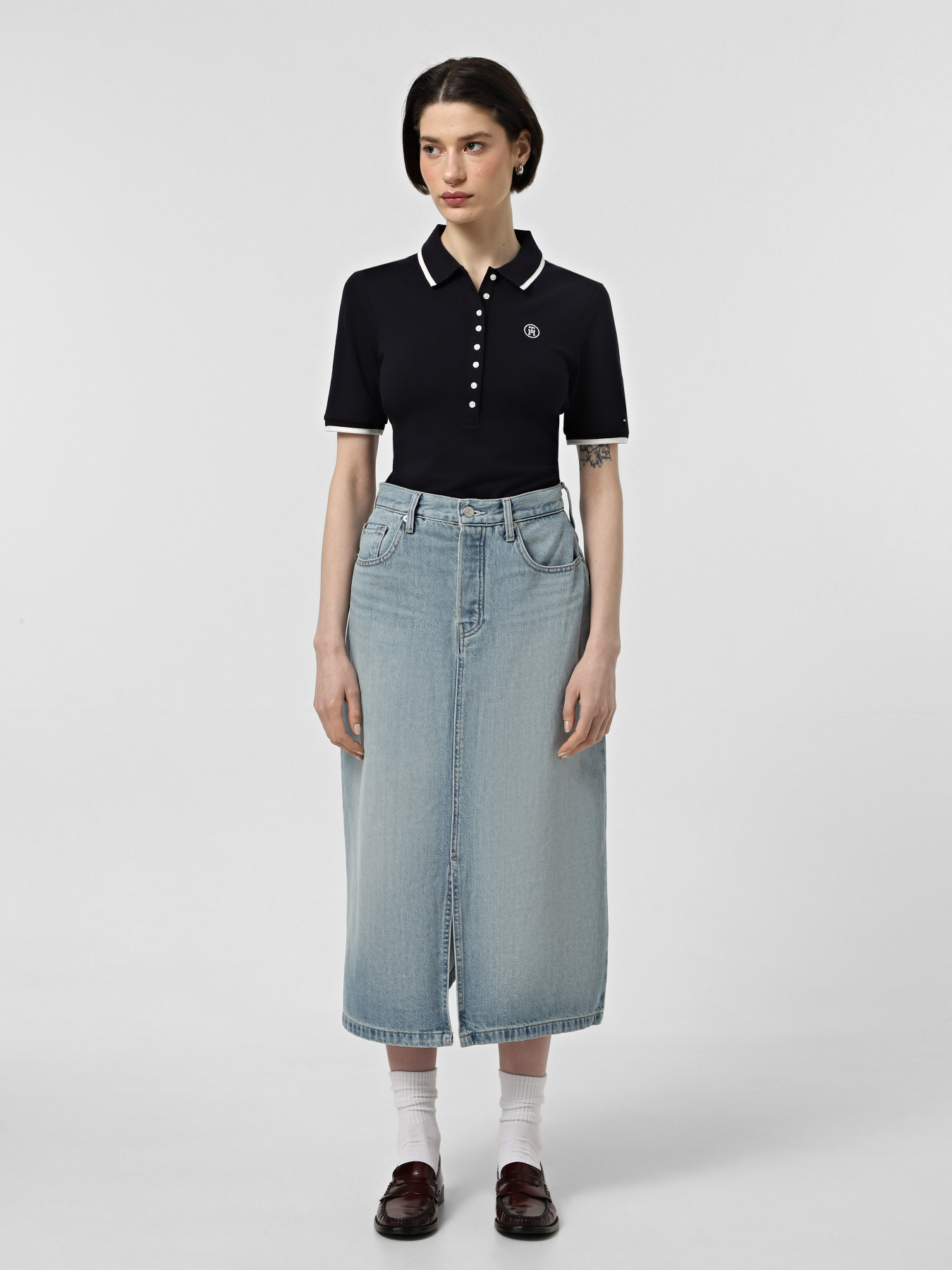 Поло Tommy Hilfiger модель WW0WW41288-DW5 Фото