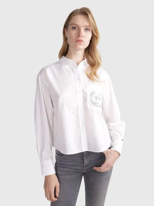 Рубашка повседневная Tommy Hilfiger модель WW0WW41401-YCF Фото