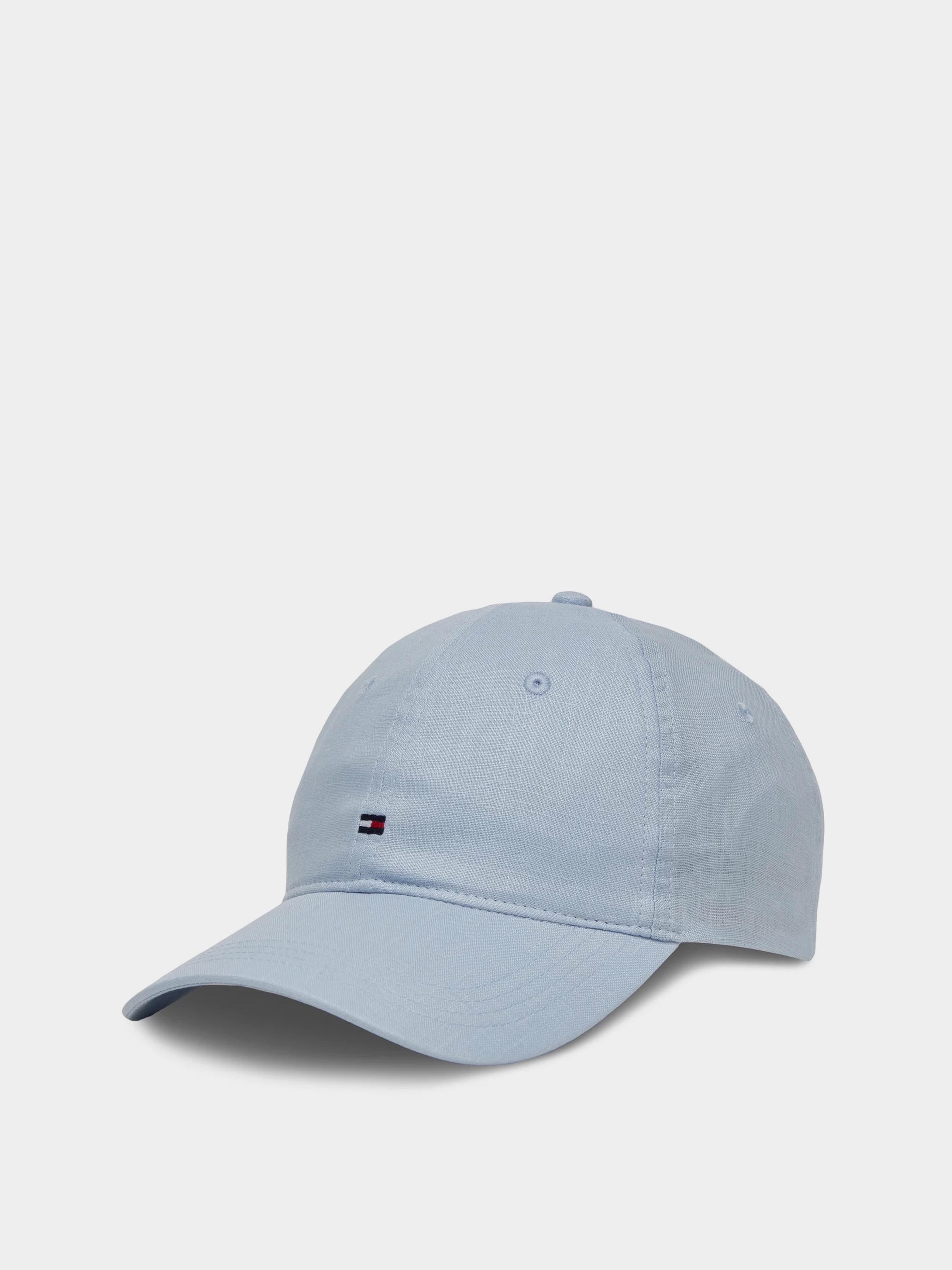 Tommy Hilfiger Кепка (TC5733) Жіноче колір - Блакитний матеріал - Льон