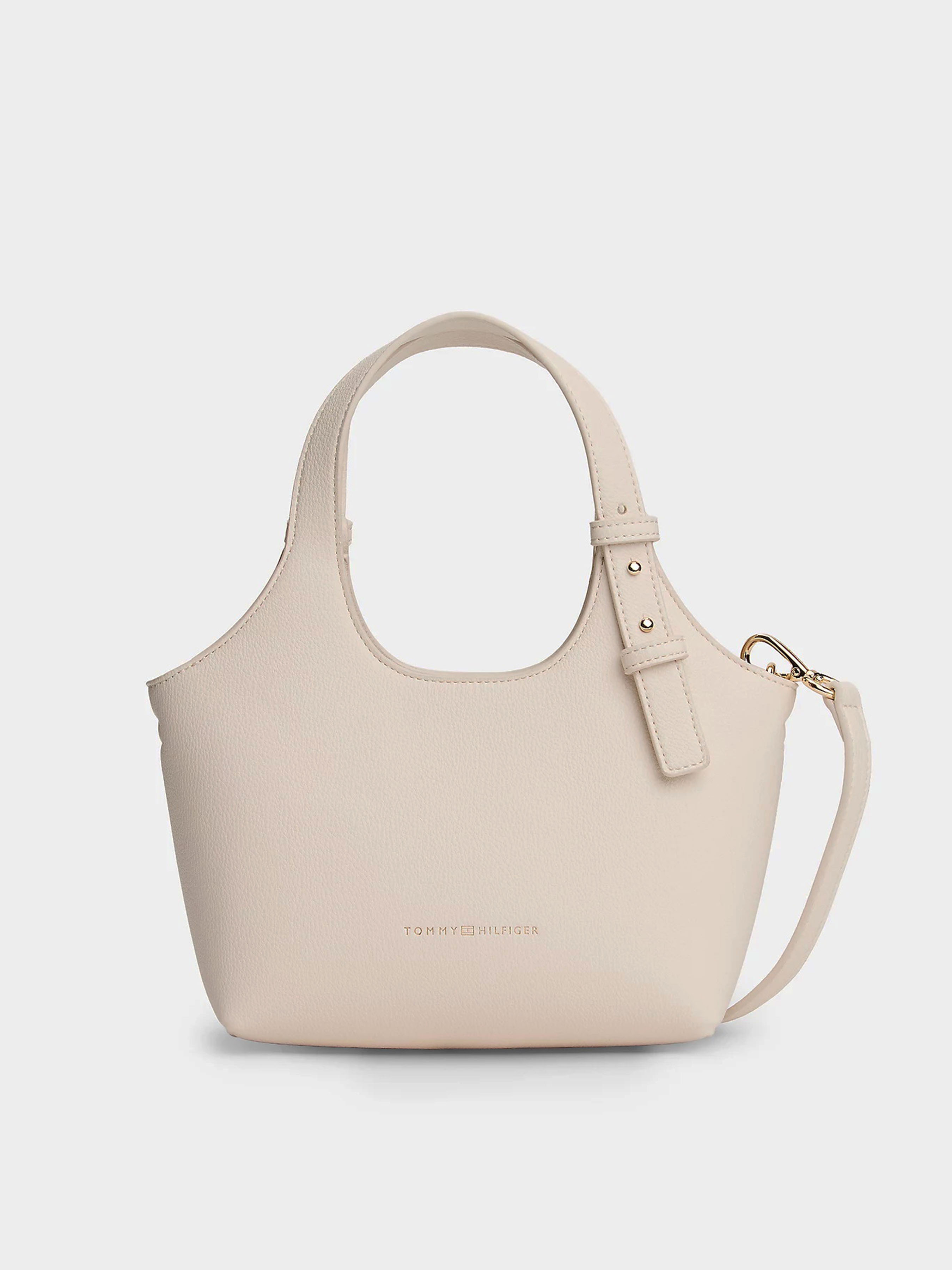 Tommy Hilfiger TH LOGO MINI TOTE Крос-боді (TC6079) Жіноче колір - Кремовий матеріал - Поліуретан Tommy Hilfiger - купити в Україні