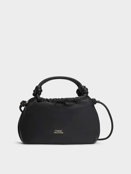 Сумки Tommy Hilfiger TH SOFT LEATHER MED CROSSOVER модель AW0AW18369-BDS Фото