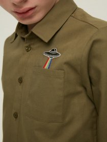 Сорочка повсякденна Trendyol модель TKDAW22GO1166/Haki Фото