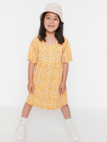 Сукня міді Trendyol модель TKDSS22EL1112/Sari Фото