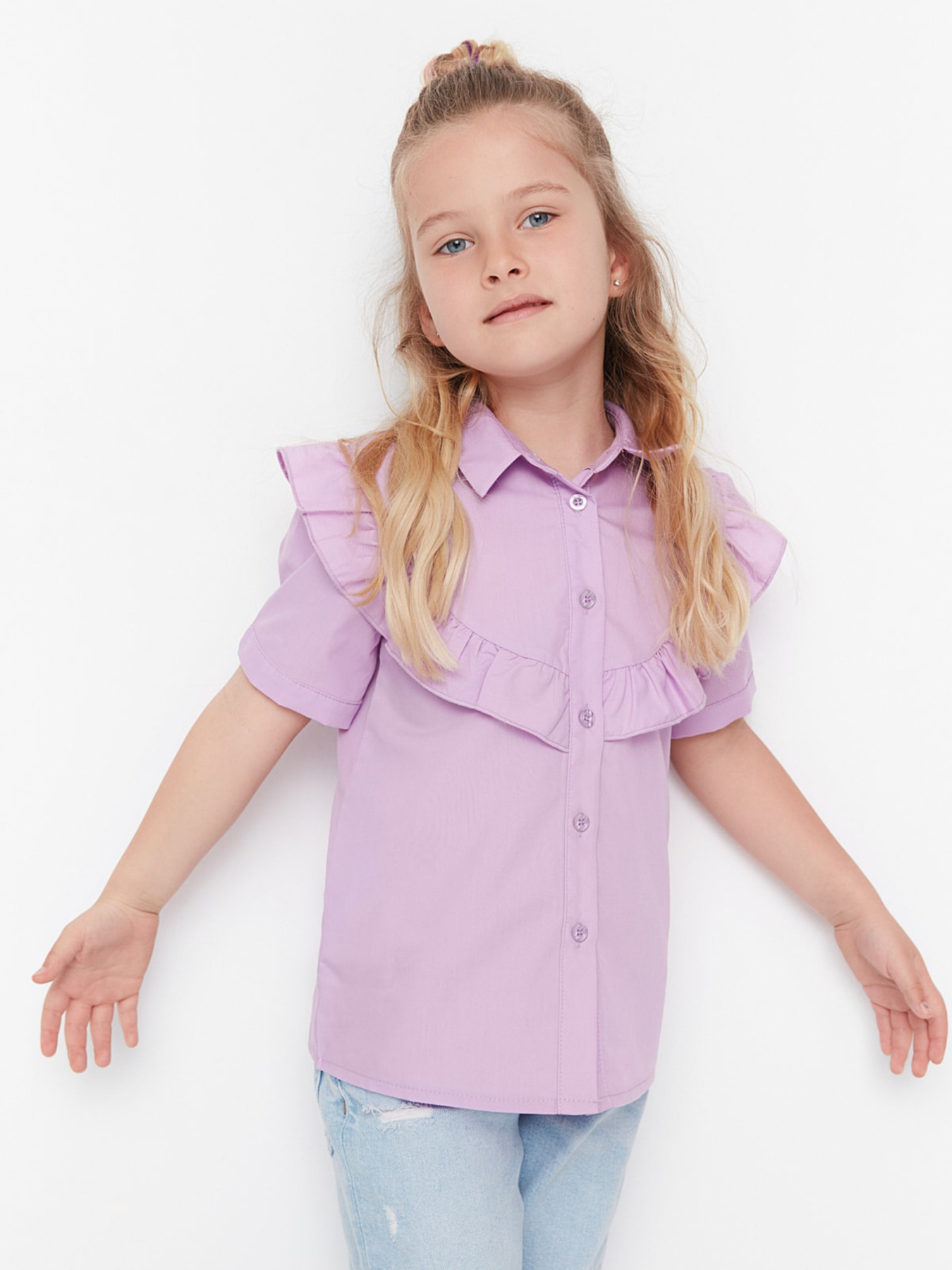 Блуза Trendyol модель TKDSS22GO0098/Lila Фото