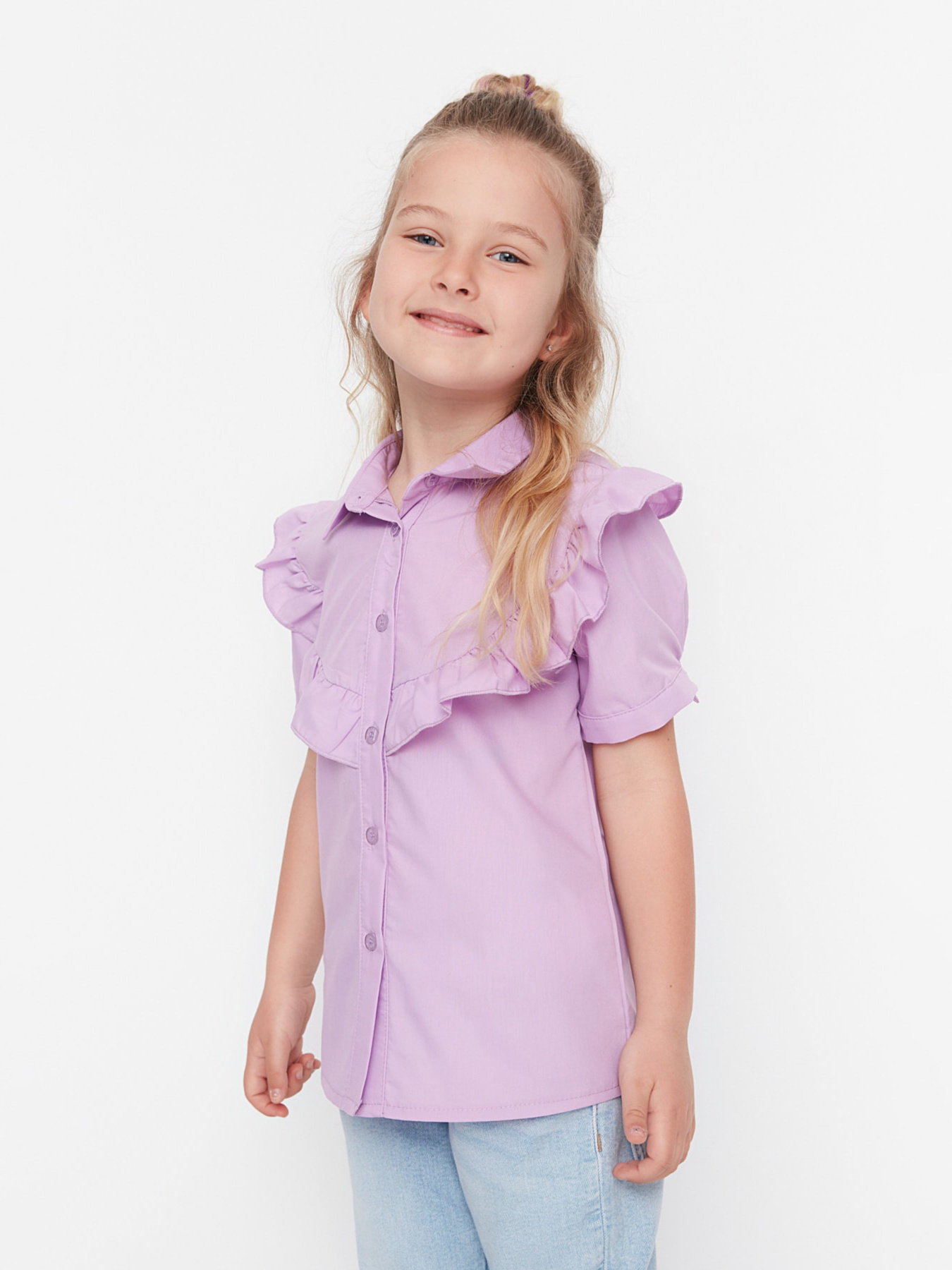 Блуза Trendyol модель TKDSS22GO0098/Lila Фото