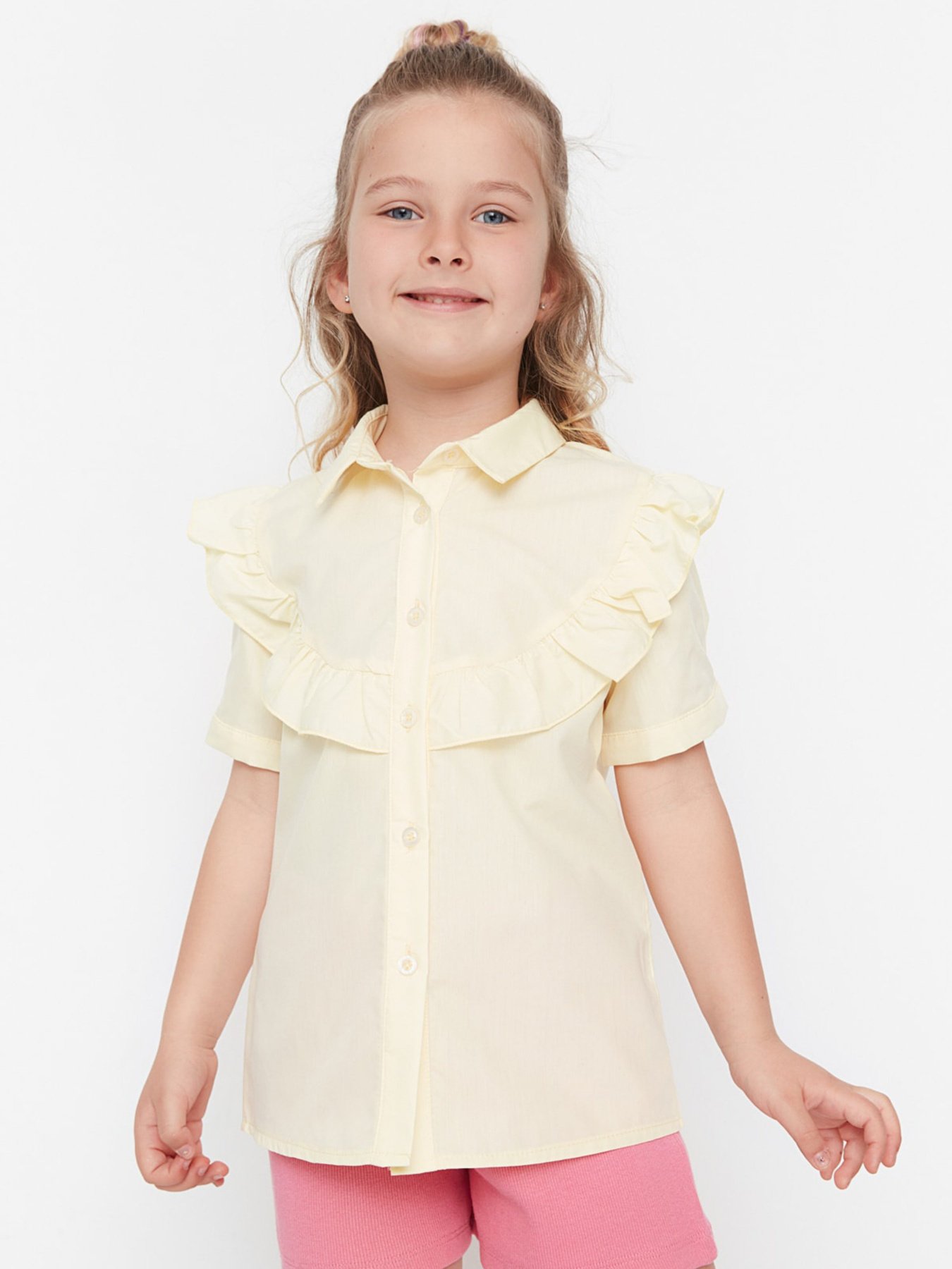 Блуза Trendyol модель TKDSS22GO0098/Sari Фото