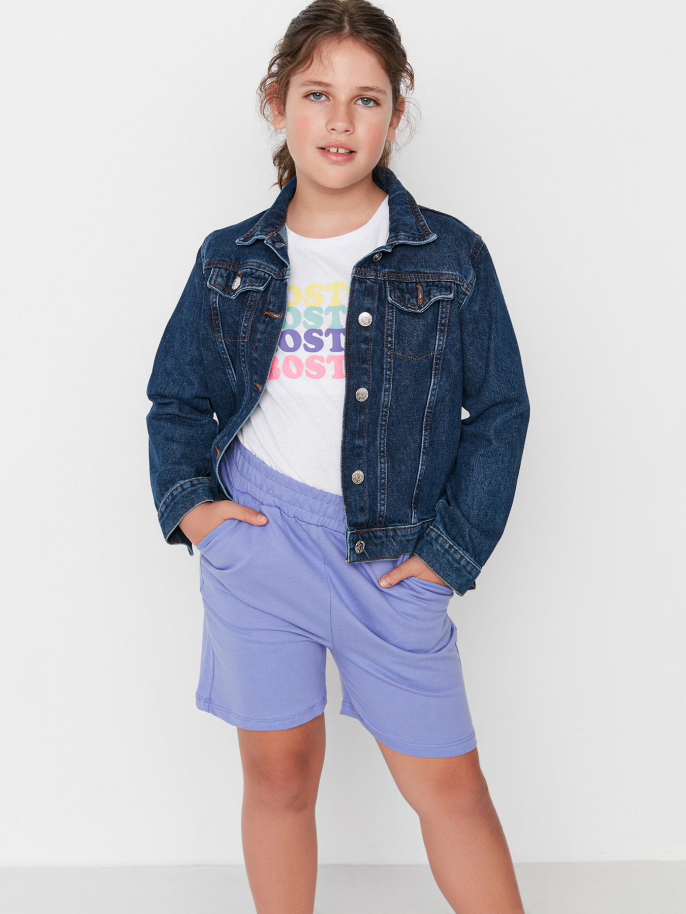 Шорти Trendyol модель TKDSS22SR0524/Lila Фото