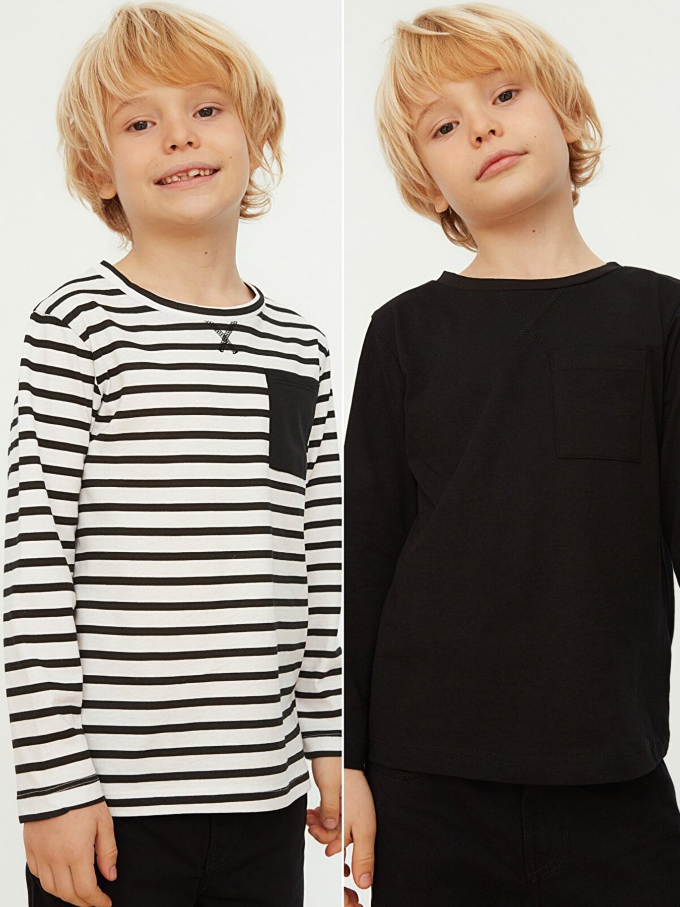 Набор лонгсливов Trendyol модель TKDAW22TS0050/Siyah-Cok Renkli Фото