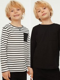 Набір лонгслівів Trendyol модель TKDAW22TS0050/Siyah-Cok Renkli Фото