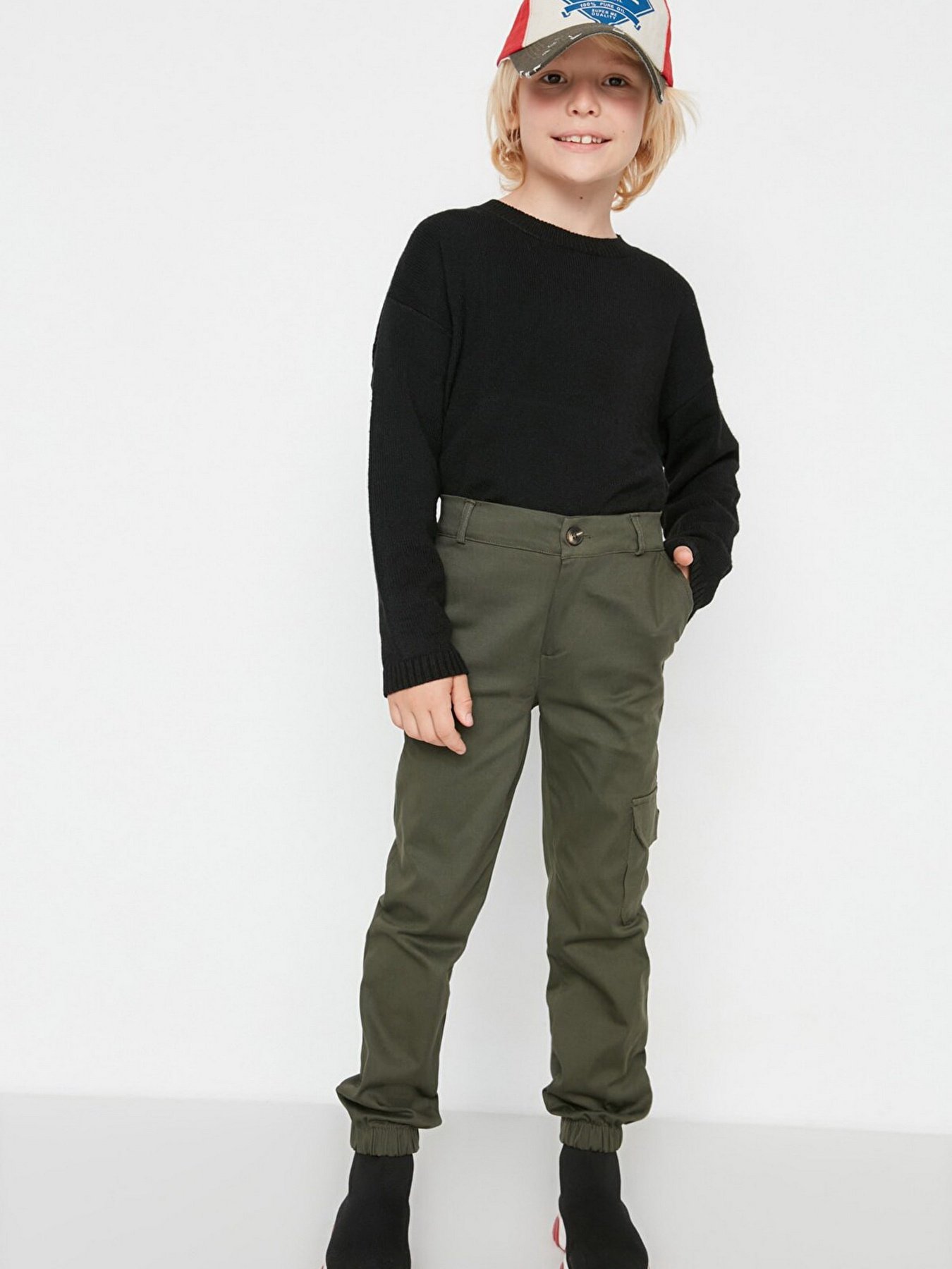 Джогери Trendyol модель TKDAW23PL00015/Haki Фото