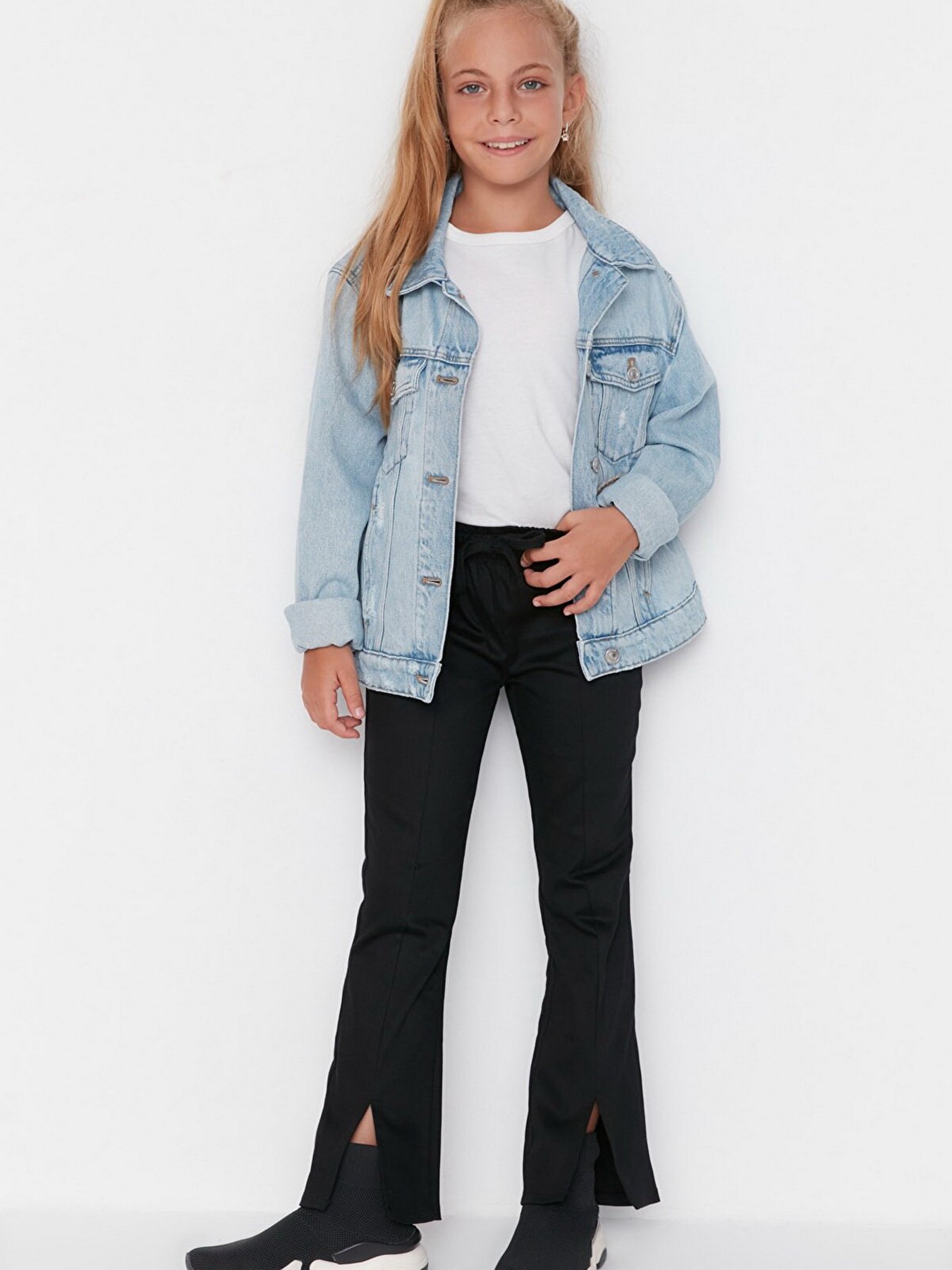 Брюки повседневные Trendyol модель TKDAW23PL00012/Siyah Фото