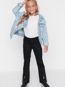 Брюки повседневные Trendyol модель TKDAW23PL00012/Siyah Фото