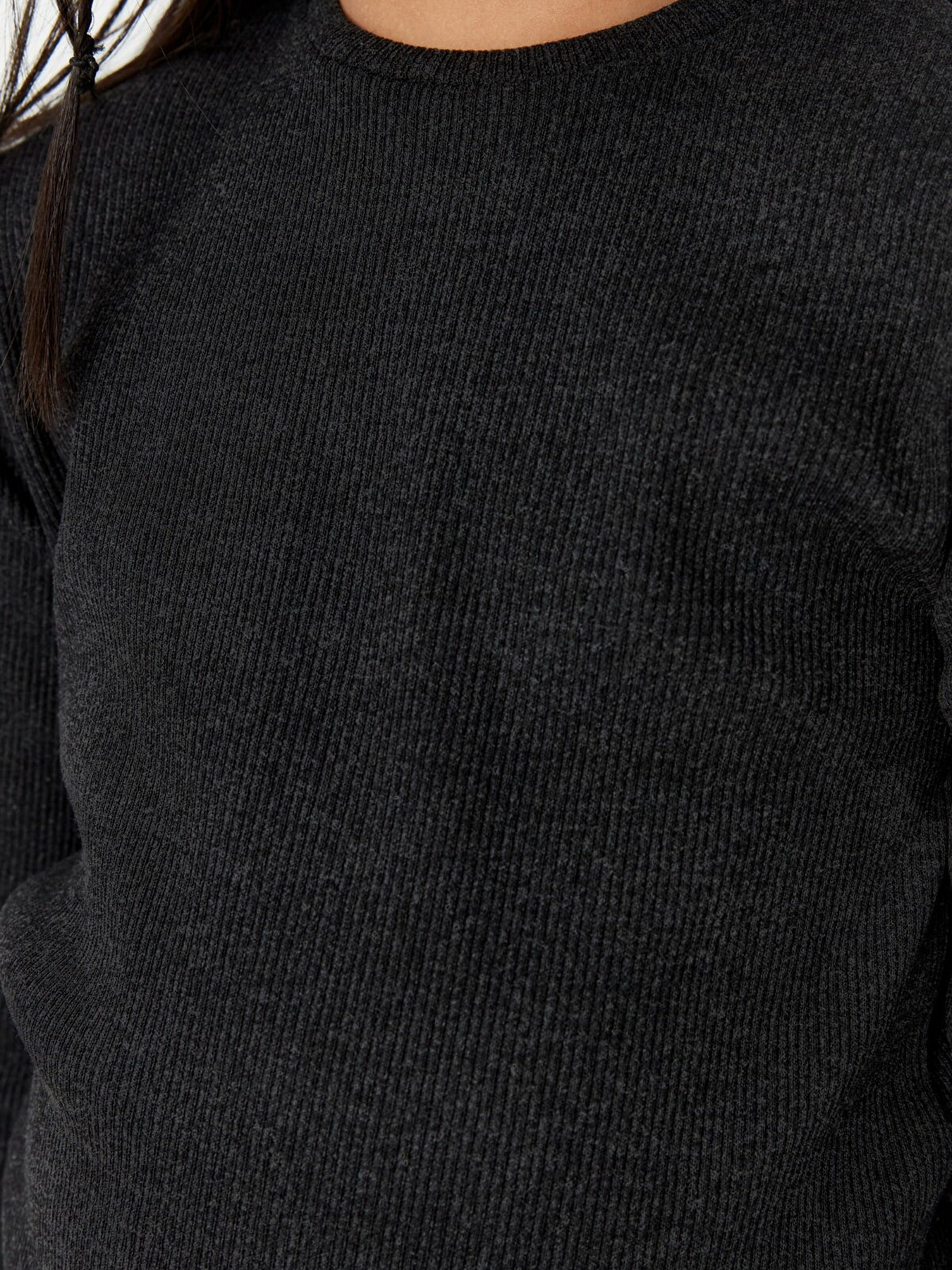 Лонгслів Trendyol модель TKDAW22TS0128/Gri Фото