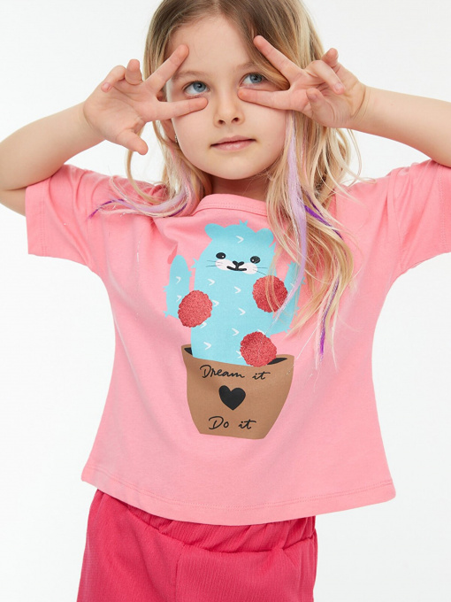 Футболка Trendyol модель TKDSS22TS00007/Pembe Фото